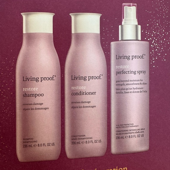Living proof restore shampoo, conditioner and leave-in kit - Picture 1 of 7